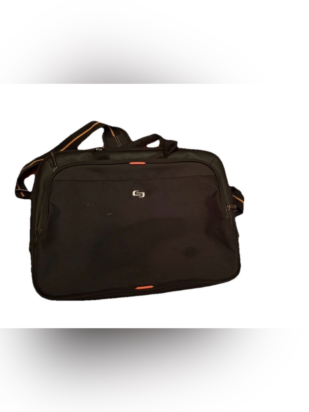 Solo Black and Orange‎ Laptop Bag with Durable Design